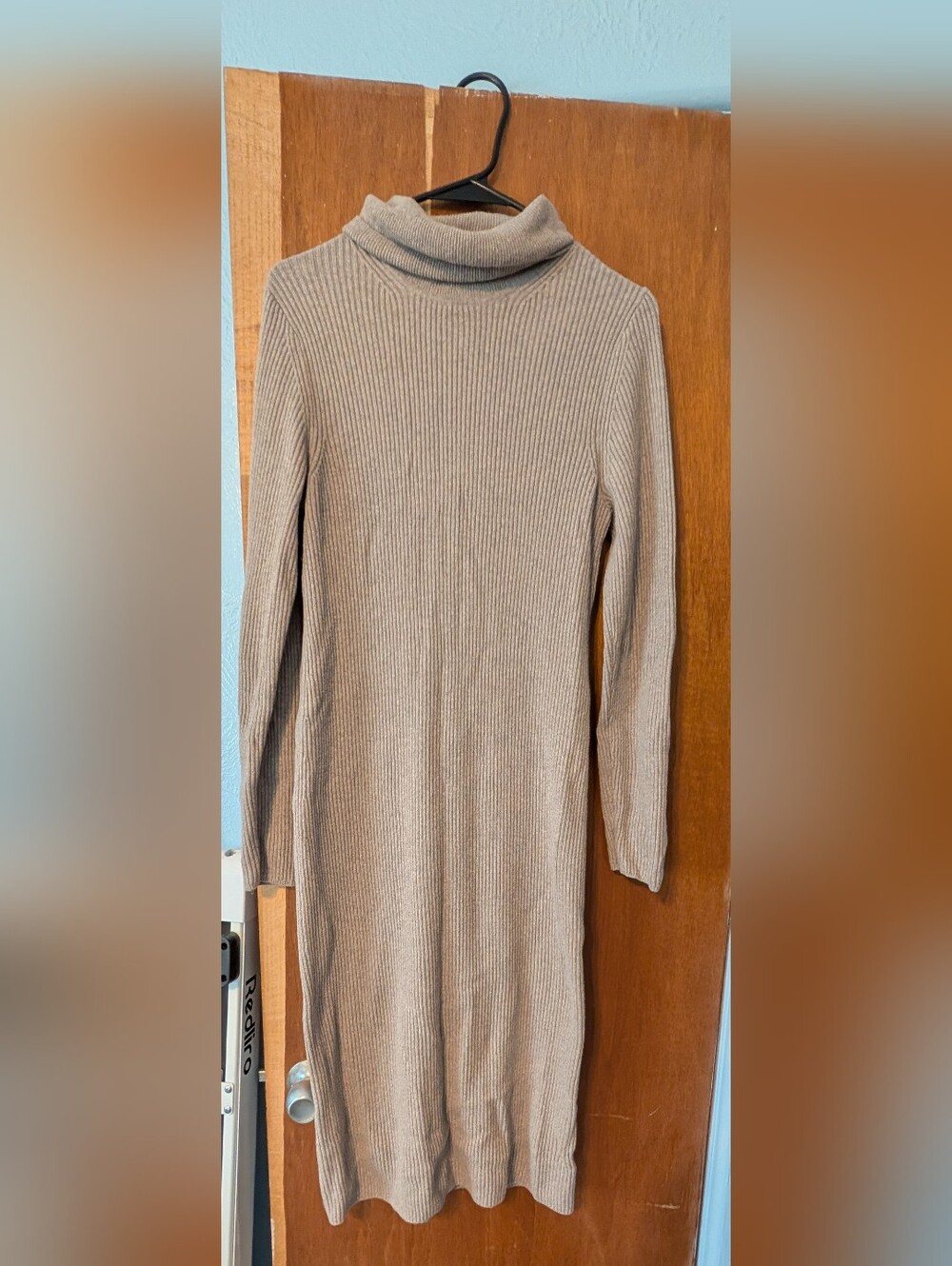 GAP Ribbed Turtleneck Long-Sleeve Dress